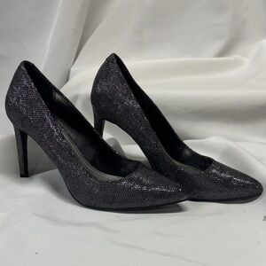 Jennifer Lopez Black Sparkle Heels